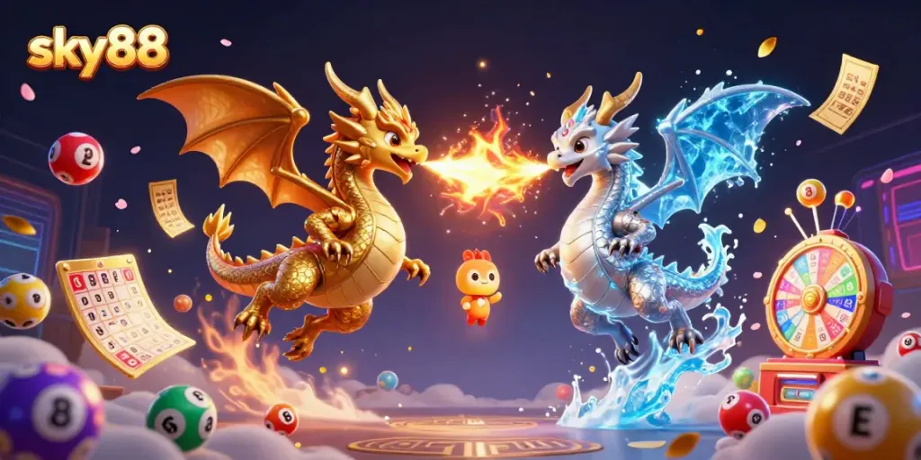 Experience thrilling gaming at sky88 with dynamic lottery elements and dazzling dragons.