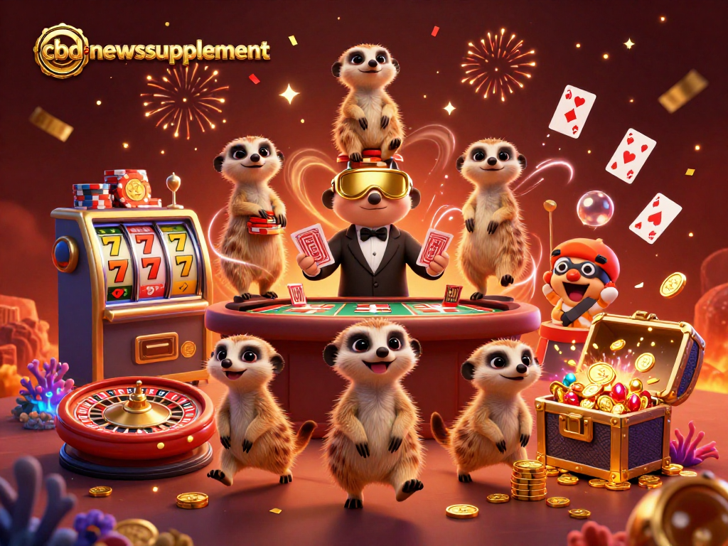 Engage in the exciting world of cbdnewssupplement casino operations with 3D meerkats in action!